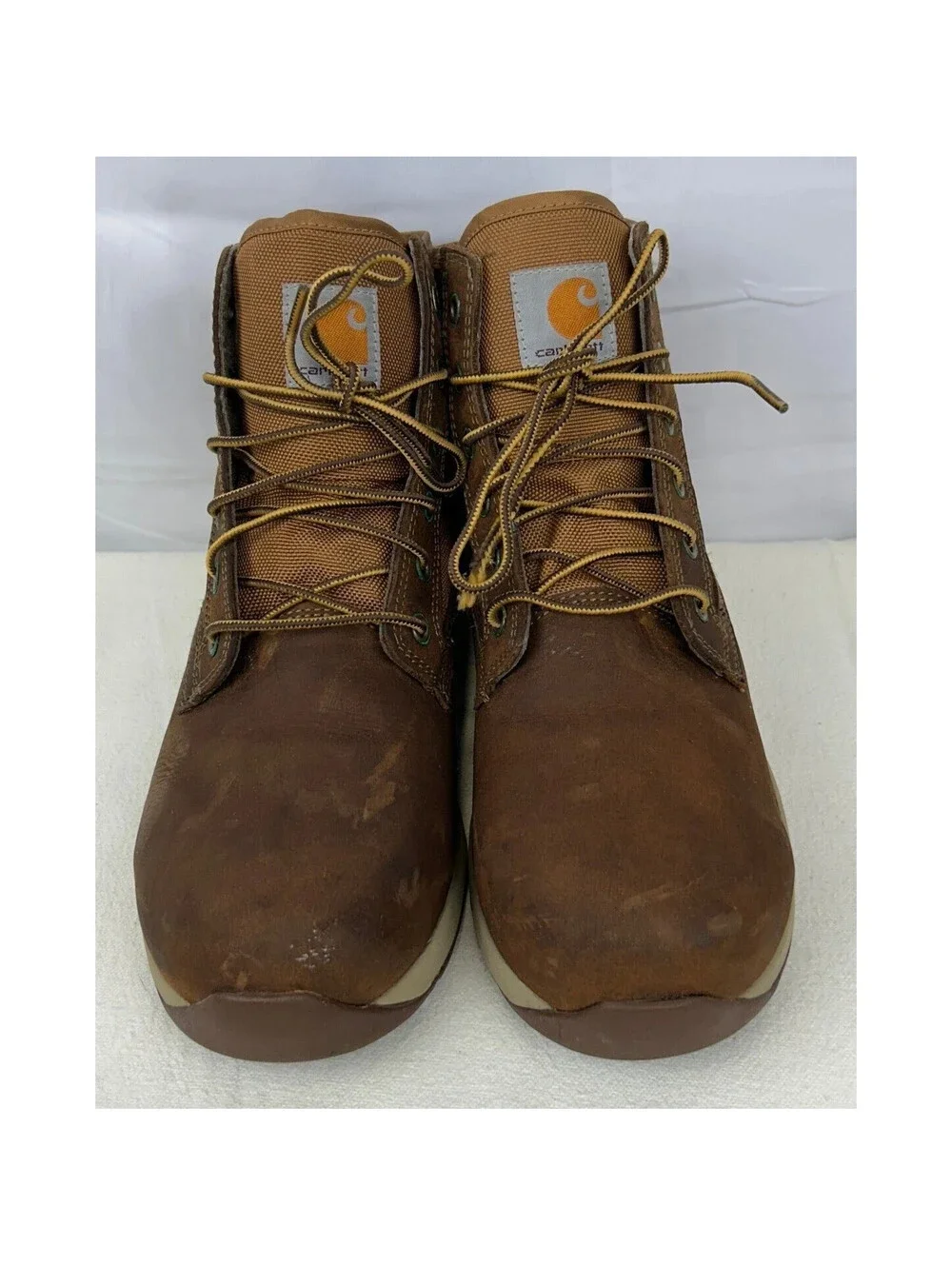 Carhartt EH ASTM F2413-18 Men's Size 10 Brown Leather Work Boots